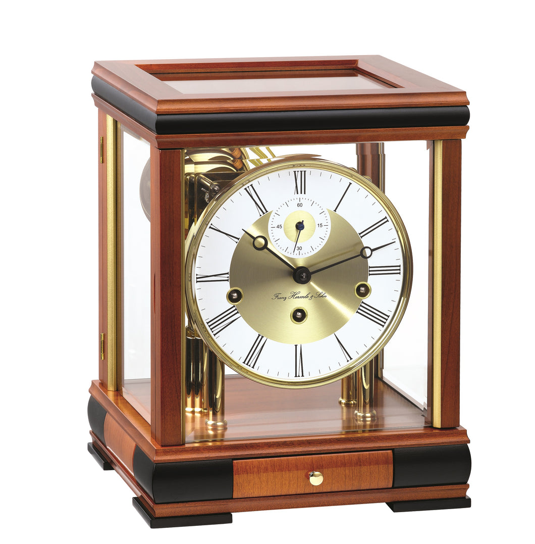 HERMLE BERGAMO MANTEL CLOCK WITH 8-DAY MECHANICAL MOVEMENT