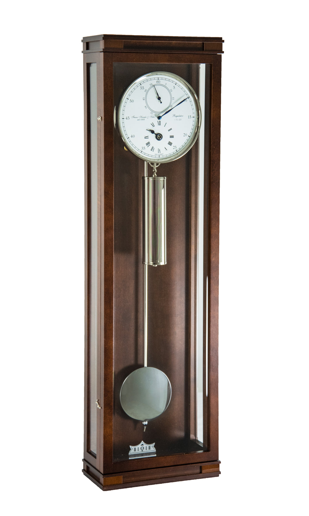 HERMLE GREENWICH MECHANICAL WEIGHT-DRIVEN REGULATOR WALL CLOCK